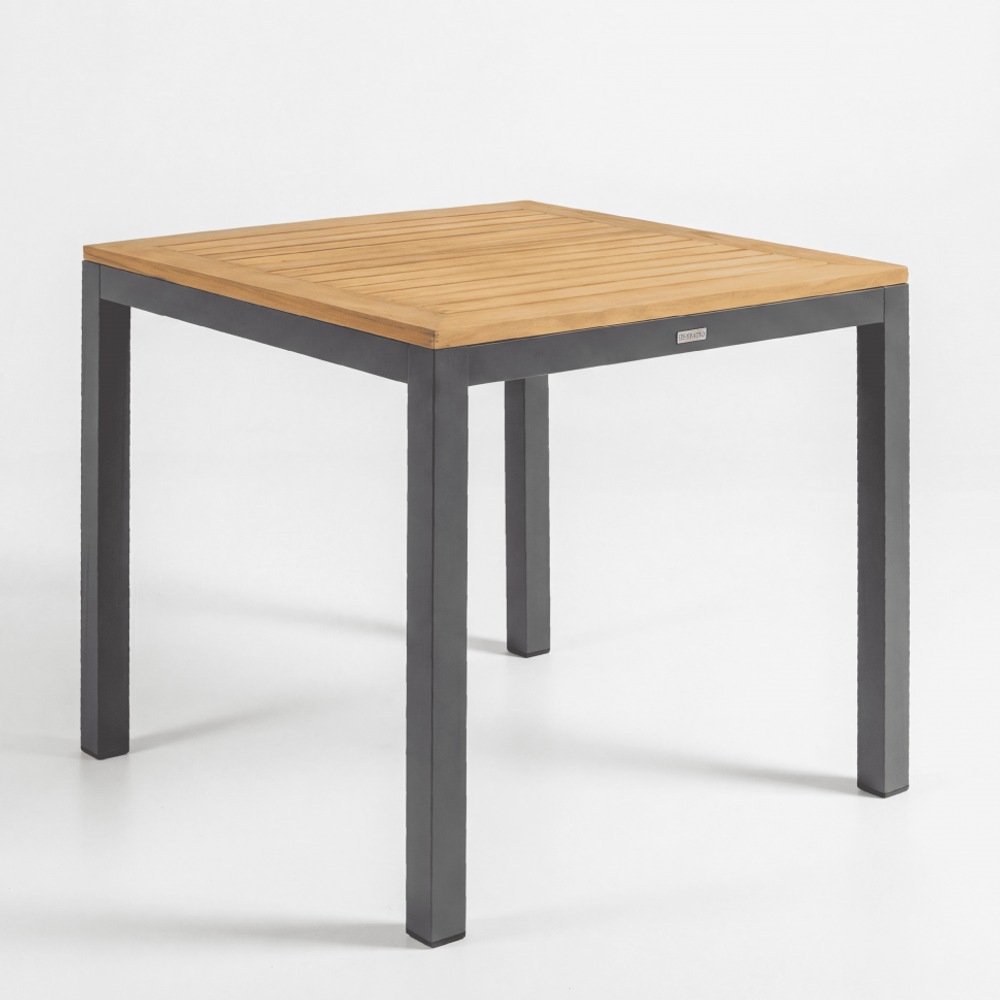 Стол обеденный Ideal Patio ТЕЛЛА алюминий, тик 80x80 см (4 ножки) резервный дубль