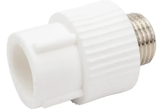 Муфта TEBO сварка НР 25*1/2&quot; белая 35163