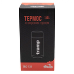 Термос TRAMP с широким горлом 1 л, артикул TRC-131, цвет Серый
