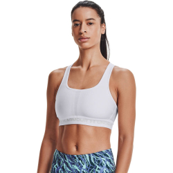 ТОП теннисный Under Armour Crossback Mid Bra - белый