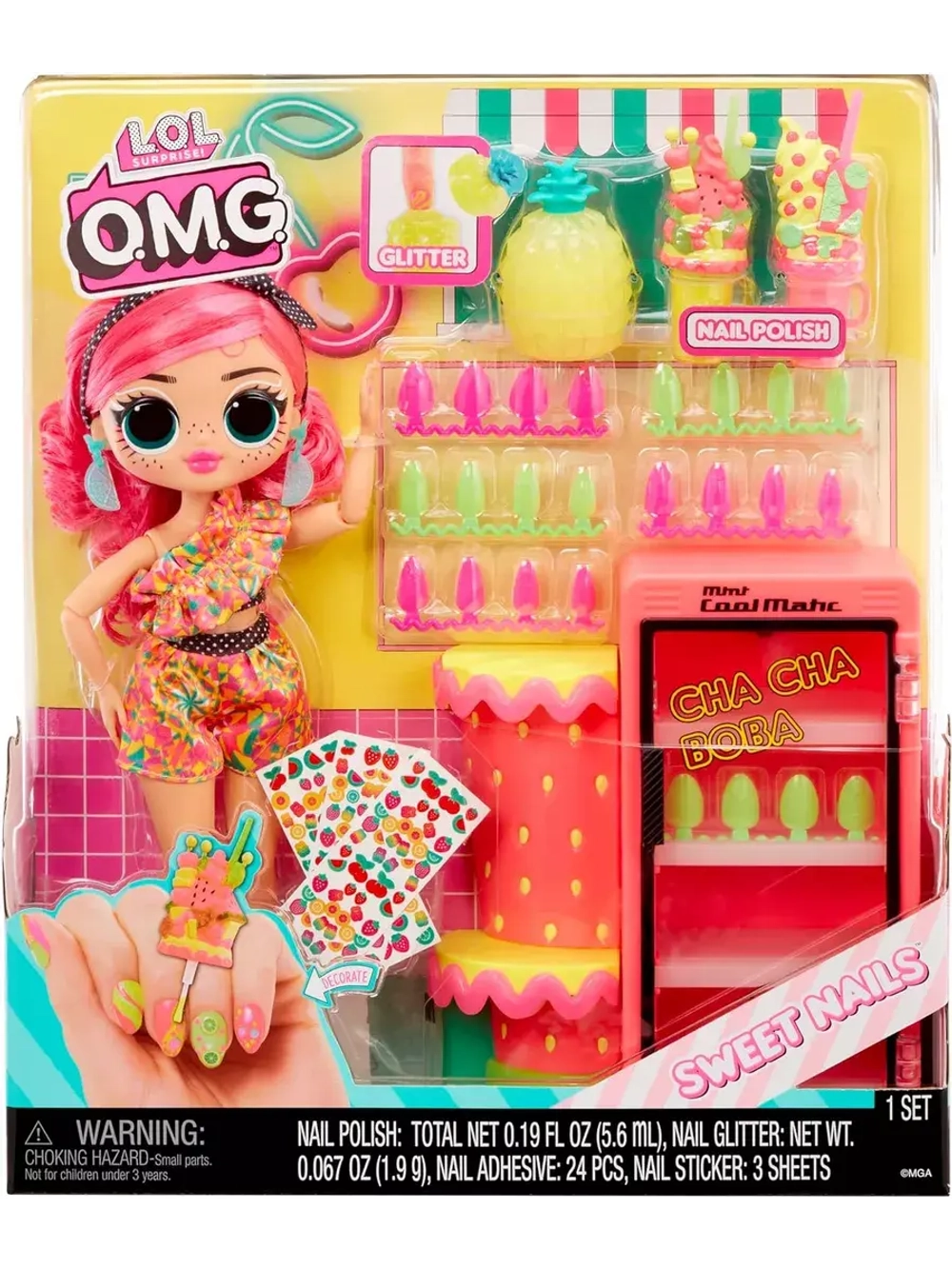 Кукла Лол Омг Omg Pinky Pops Sweet Nails большая оригинал