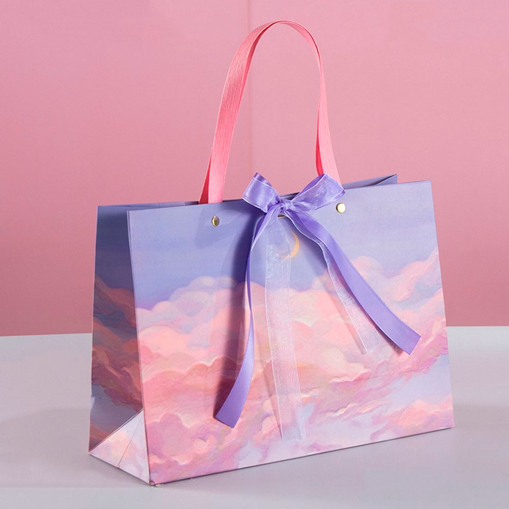 Пакет подарочный &quot;Pink Sky&quot; 28х20 см