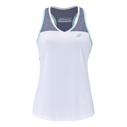 Женская теннисная майка Babolat Play Tank Top Women - White, Blue