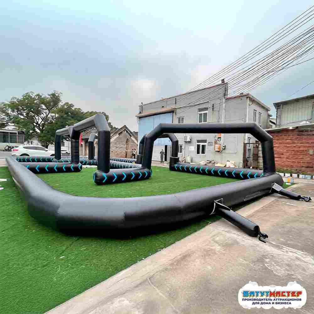 Надувная трасса «Профи-трек» для электромобилей, 20×10×3 м