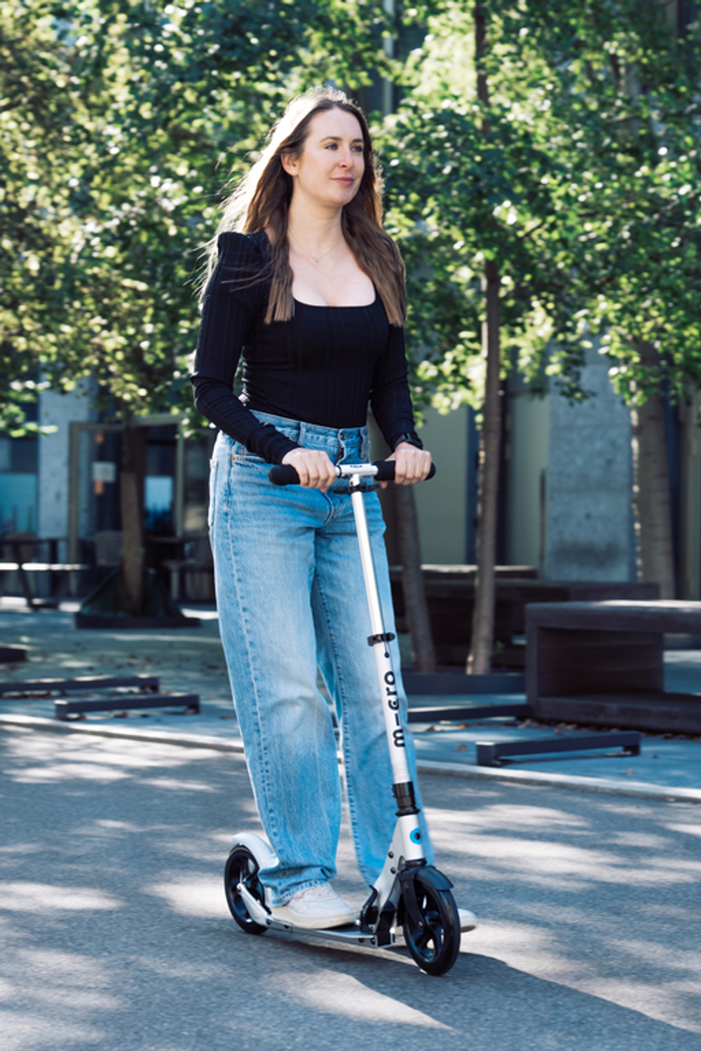 Самокат Micro Speed+ неохром