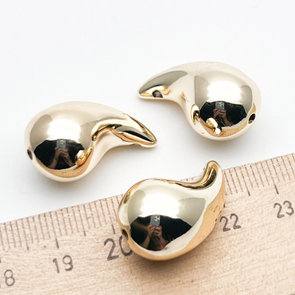 Подвеска Капля, цвет золото, размер 23*14 мм, цена за 1 шт