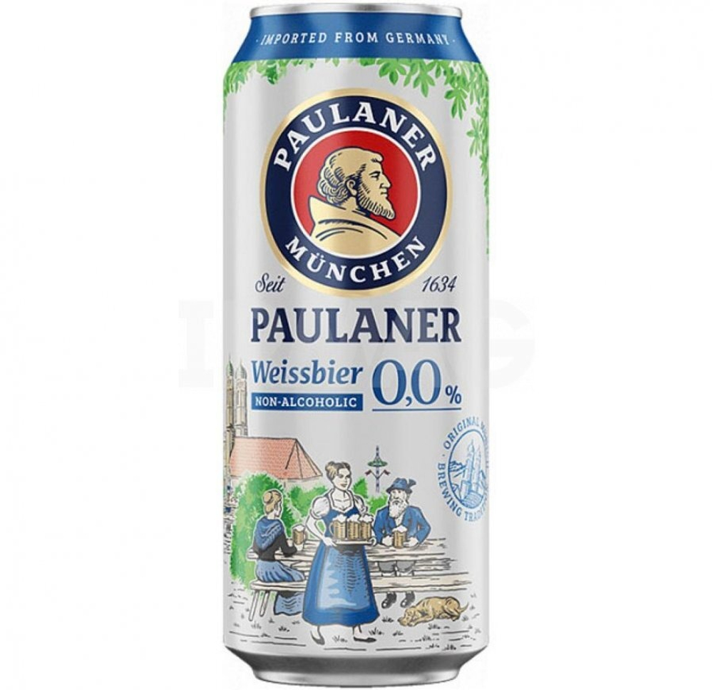Пиво Paulaner Weissber 0.0% 0,5 л. in can