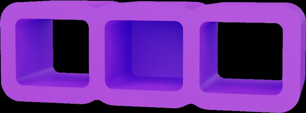 СВП  Фиксатор шва   8/12мм, фиолетовый, прямоуг.  упак.150шт  DEСOR / 338-1812