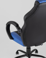 Кресло игровое TopChairs Racer Midi черно-синее