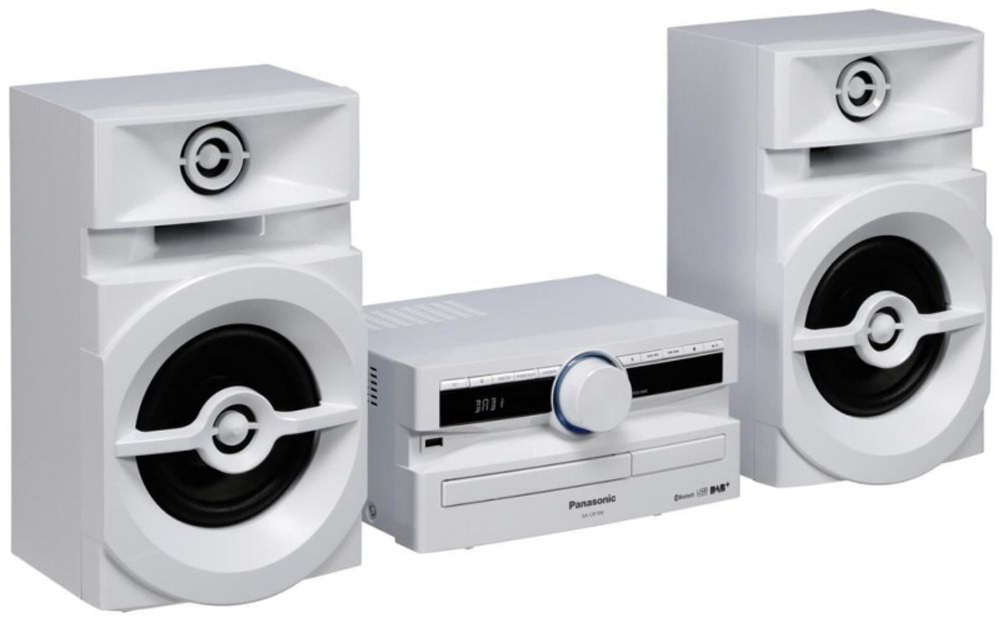 Музыкальный центр Panasonic SC-UX100E-W, белый, 300 Вт, CD, CDRW, FM, USB, BT