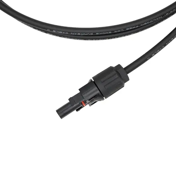 Удлинитель для солнечных электростанций 1,5 метра 4 кв.мм черный