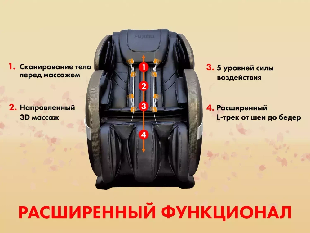 Массажное кресло FUJIMO QI business Графит