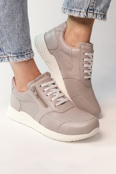 1101 Женские кеды(Темно-бежевый)