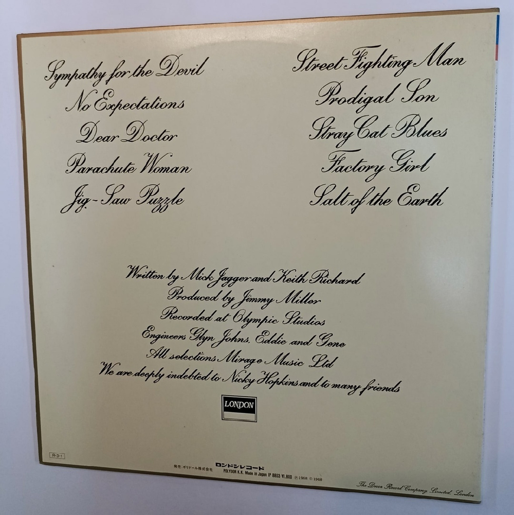 Rolling Stones Beggar's Banquet (Japan 1988)