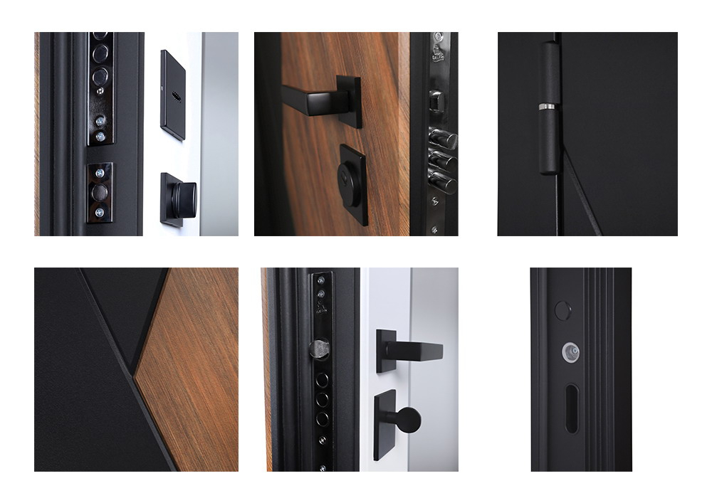 Стальная дверь "Plata" с зеркалом