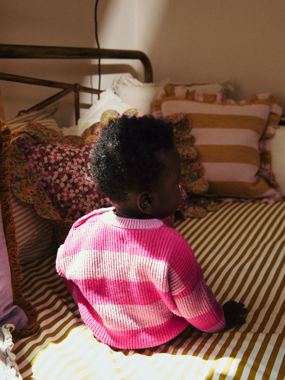 Вязаный джемпер и легенсы в комплекте для малышей Next Q94-939, Розовый