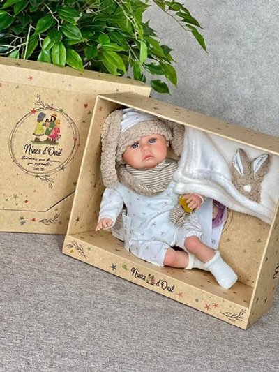 Кукла Реборн Nines 40см ADRI мягконабивная (N0247)