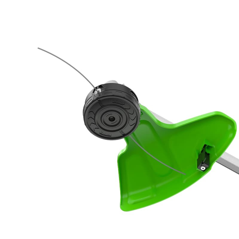 Триммер аккумуляторный Greenworks TB201H, Арт. 2112407, 82V, 2,0 кВт, 46 см, c трехлопастным ножом и кусторезом, бесщеточный
