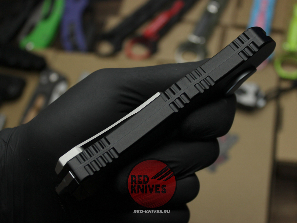 Нож Heretic Hydra V4 Single Edge S/E Standard - черная рукоять, светлый клинок