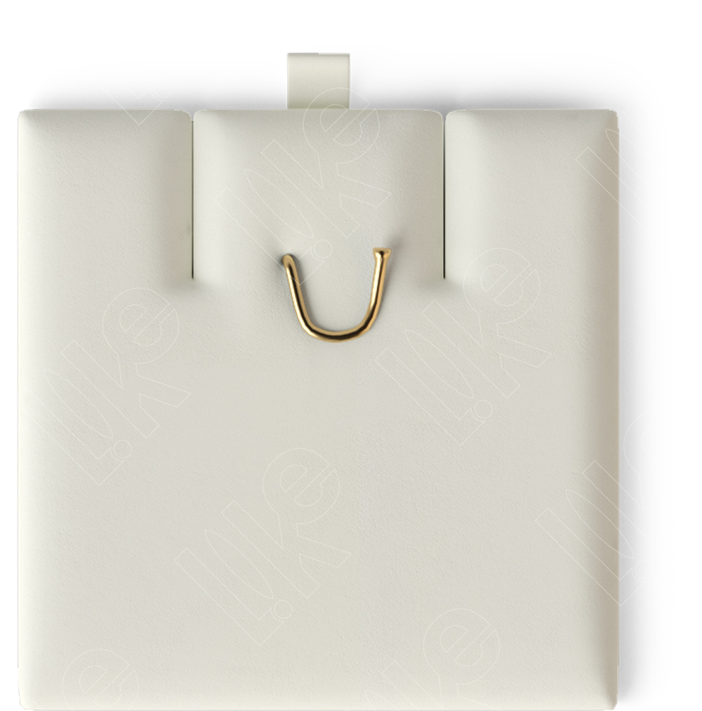 Вкладыш 04/горизонтальный/для серег/подвески/2 прорези/крючок/петелька