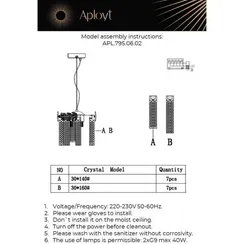 Светильник подвесной APL.795.06.02