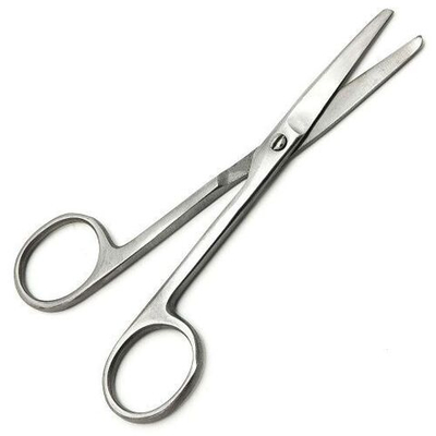 Ножницы 140 мм, прямые тупоконечные