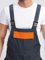 Костюм Бриготек-2 СОП (тк.Смесовая,260) п/к, т.серый/оранжевый