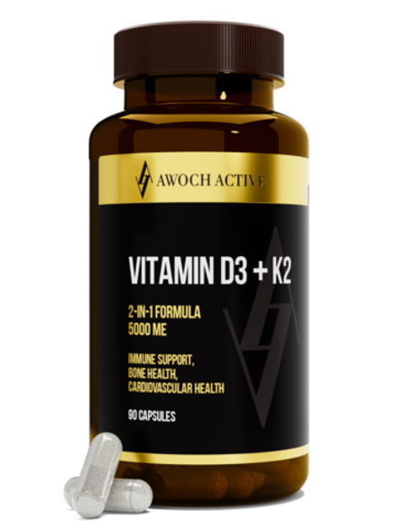 БАД VITAMIN D3 + K2 5000 МЕ (AWOCHACTIVE)