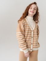 Кардиган для девочки в школу AT1010 сахара