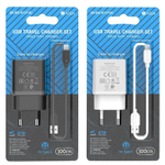 Сетевой адаптер питания BOROFONE BA52A 1USB 2.1A + кабель Lightning (черный)