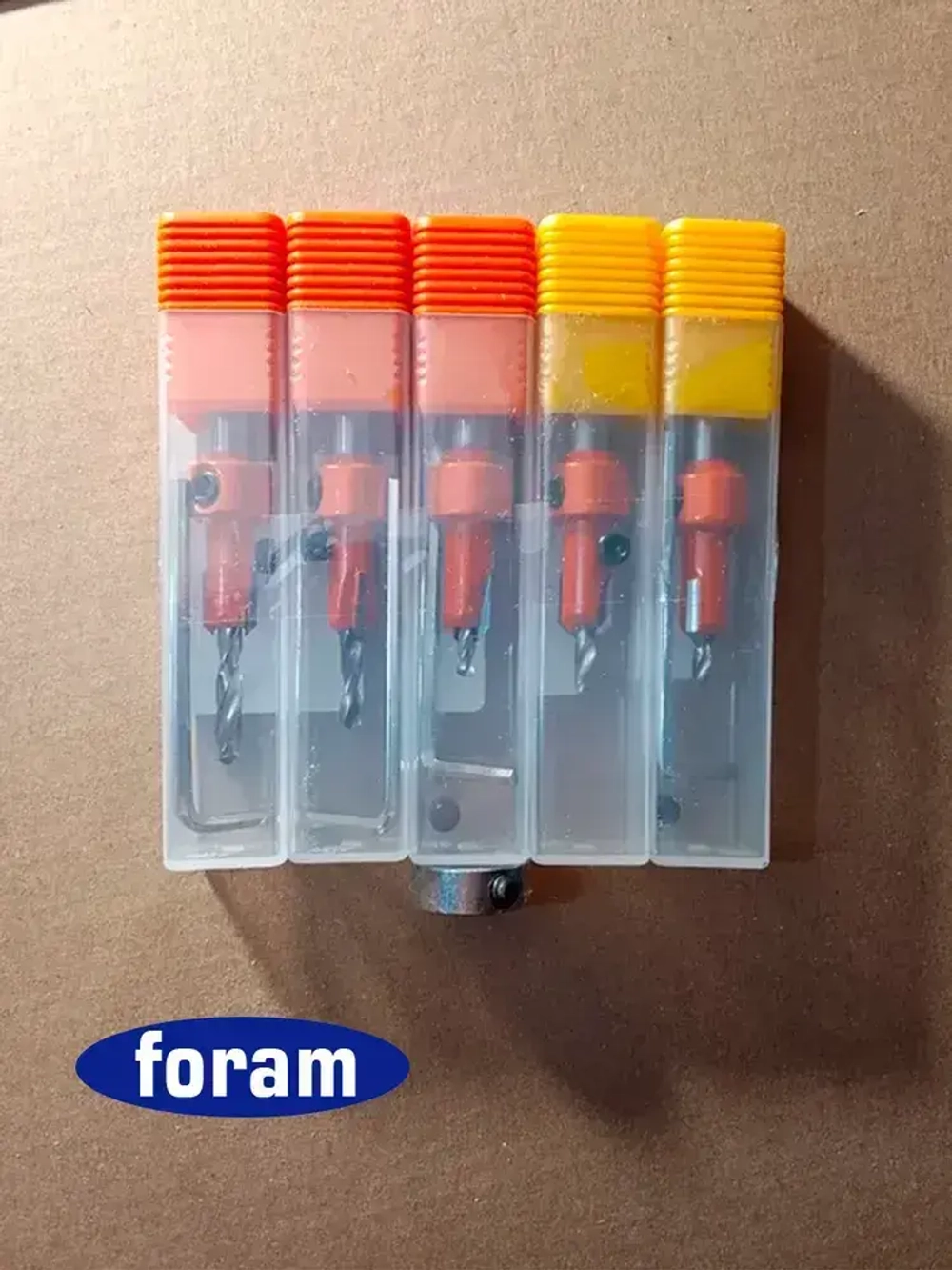 Сверло с зенкером по дереву, FORAM, зенкер d 10мм, хвостовик 8мм, 5шт