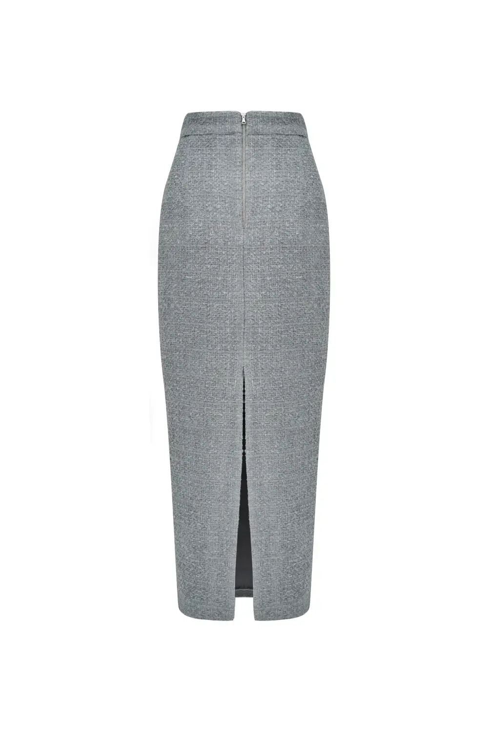 Юбка-карандаш миди серый