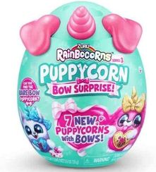 ZURU S001-RAINBOCORNS-SPARKLE HEART SURPRISE-SERIES 6 Puppycorn Surprise BowSurprise, yumşaq oyuncaq