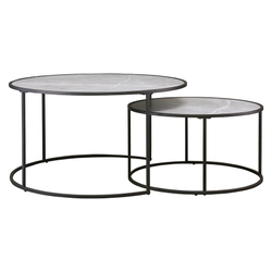 Столик приставной Berg Hans 80см серый