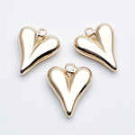 Подвеска Сердце, цвет золото, размер 15*12 мм, цена за 1 шт