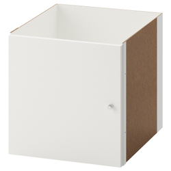 IKEA KALLAX  (ИКЕА КАЛЛАКС)  -  Вставка с дверцей, белая, 33x33 см