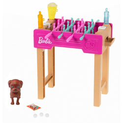 Barbie World Minikit Фигурка собачки и стол для настольного футбола + аксессуары GRG77