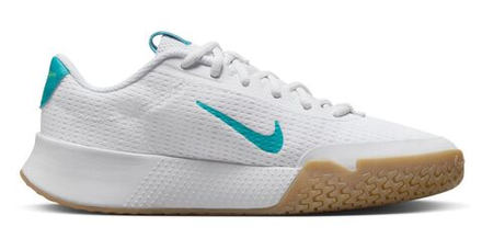 Женские Кроссовки теннисные Nike Court Vapor Lite 2 - white/lime blast/gum light brown/teal nebula