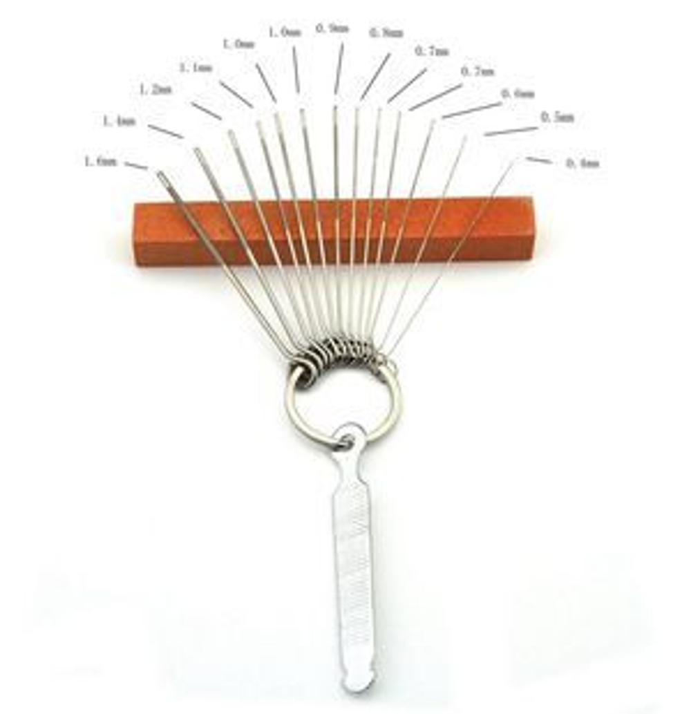 Набор надфилей для порожка струнных инструментов со спец. абразивом