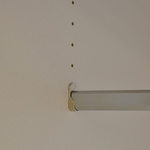 Шкаф для одежды, 74х55х175, Марм, распашной, в прихожую, со штангой, бежевый, Dipriz