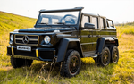 Электромобиль детский "Mercedes-Benz G63-AMG 4WD" шестиколёсный,  чёрный, 12V