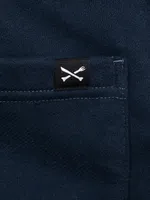 Брюки Hardlunch Logo оверсайз темно-синие