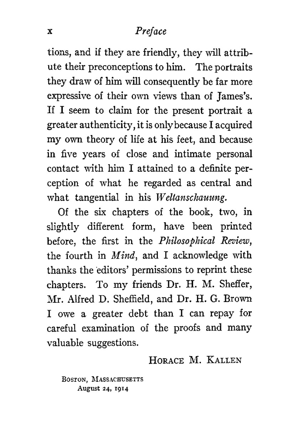 William James and Henri Bergson; a study in contrasting theories of life | Horace Meyer Kallen