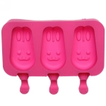 Форма для приготовления мороженого «Зайки» силиконовая 19,5*15см