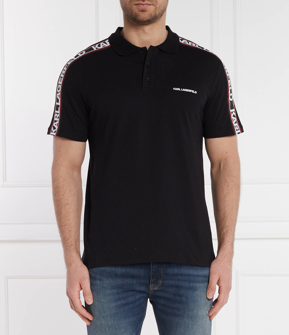 Поло Karl Lagerfeld - черный(241M2206)