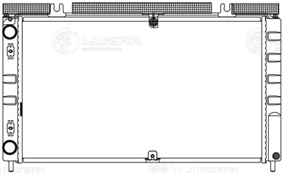 LRc 0126 -  Радиатор охлаждения для а/м Лада 2170-72 Приора А/С+ (тип Panasonic) (паяный)