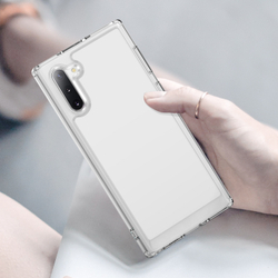 Мягкий прозрачный чехол для Samsung Galaxy Note 10, увеличенные защитные свойства, мягкий отклик кнопок