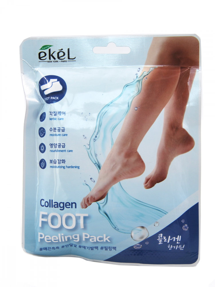 Маска-эксфолиант для ног Коллаген EKEL Collagen Foot Peeling Pack, 40 гр.