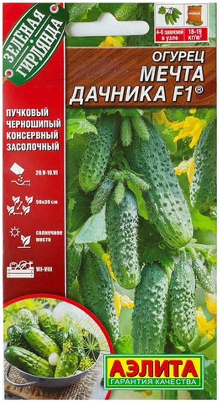 Огурец Мечта дачника F1
