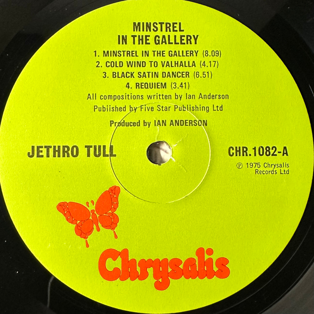 Jethro Tull ‎– Minstrel In The Gallery (Англия 1975г.)